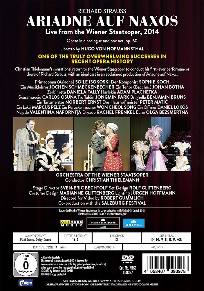 その他 Ariadne Auf Naxos [DVD] [Import] 6g7v4d0 Jessye Norman, Edita Gruberova, Julia Varady, Paul Frey